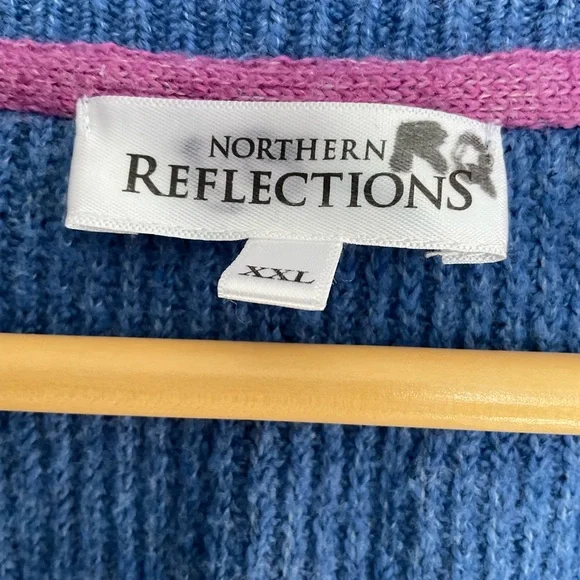 Northern Reflections Soft Ribbed Knit Relaxed Fit Cardigan - Picture 4 of 6
